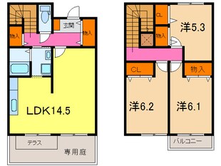 エスポワ－ルの物件間取画像